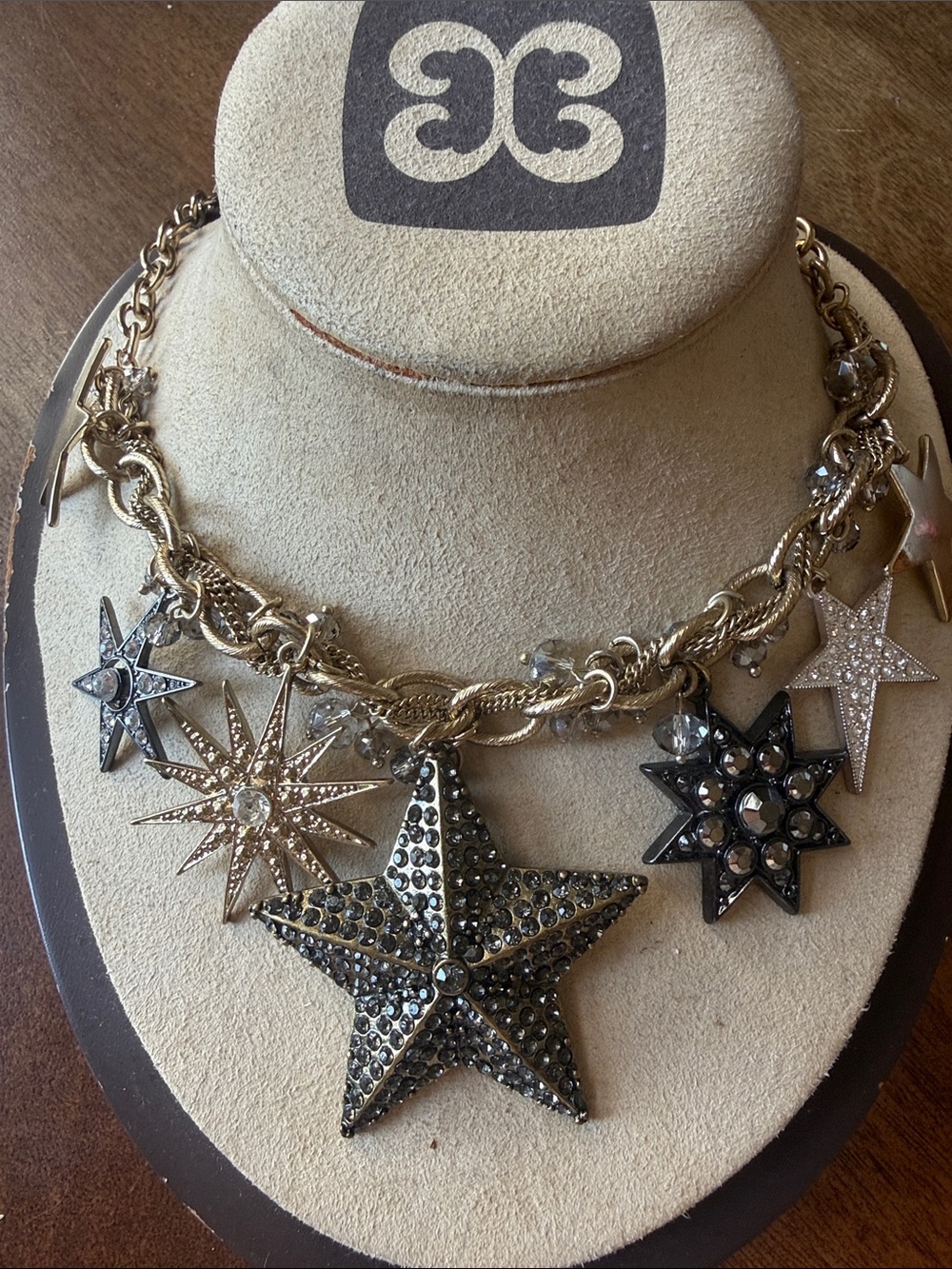 LOFT Women’s Star Cluster Multi-Tone Statement Necklace!